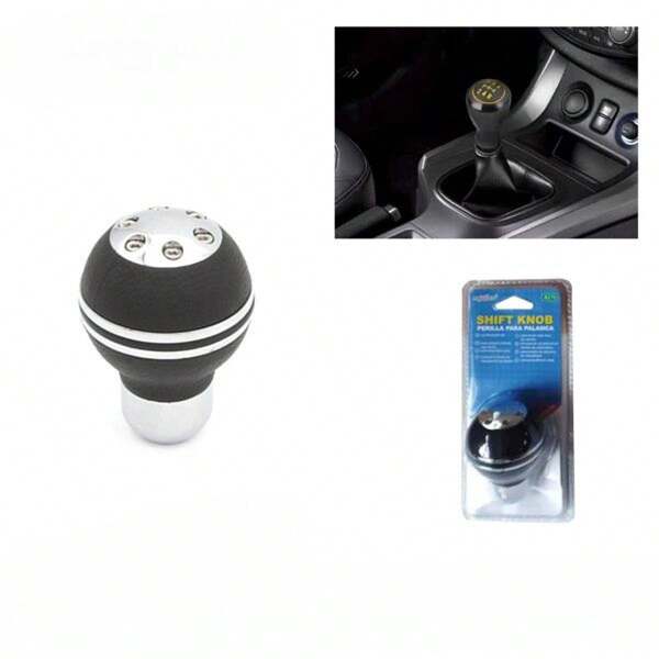 1 pomo de cambio de marchas de plástico recubierto de cuero para interior de coche, accesorios de automoción, palanca de cambios, diseño de coche, piezas de repuesto para coche