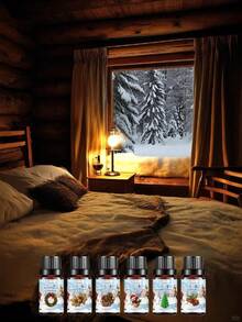 Winter Aromatherapy Essential Oil Set, Indoor Air Freshener Humidifier Fragrance Oil, Creates Holiday Atmosphere, Home Aromatherapy Essential Oil. It Can Help Freshen The Air, Create The Warmest And Most Inviting Scents, While Promoting Relaxation And Providing Other Health Benefits. - Multi-spice - View 2