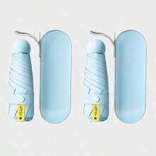 1/2pcs Mini Foldable Multi-Color Umbrella, Portable Pocket Umbrella, Multipurpose UV Protection Umbrella, Suitable For Sunny And Rainy Days, Travel, Outdoor Activities, With Plastic Handle,Spring Summer Picks,Brides Maid Gifts,Room,Bedroom Deccor,Bedroom Deccor,Beach,Travel,For Men,For Women,Vacation - Multicolor - View 41