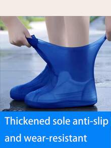 1/2 piezas Cubiertas de botas de lluvia de látex para exteriores, cubiertas de zapatos de silicona plegables y coloridas, cubiertas de zapatos portátiles. Se utilizan para impermeabilizar, a prueba de agua, a prueba de lodo, esenciales para viajes, ciclismo y actividades al aire libre - Multicolor - Ver 9