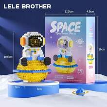 لعبة كتل بناء رائد الفضاء، كتل بناء مضيئة إبداعية للديكور الداخلي، مناسبة لمعظم المشاهد كزينة، لعبة كتل بناء تجميعية إبداعية، تعزز المهارات اليدوية، هدية عيد الميلاد - متعدد الألوان - مشاهدة 8