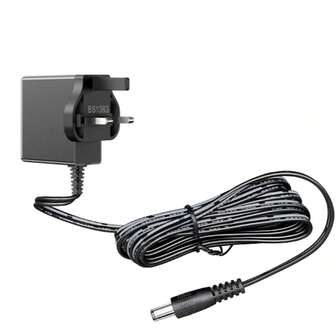 محول طاقة قياسي بريطاني 10 واط، منفذ شحن دائري تيار ، شاحن آلة موسيقية 5 فولت 2 أمبير مع كابل تمديد 1.2 متر/3.94 قدم، يصلح فقط لمنافذ الشحن الدائرية بحجم 5.5 مم * 2.1 مم وعمق 10 مم، لبعض أضواء LED والشاشات وموصلات الشبكة وصناديق التلفزيون والمعدات الصوتية وما إلى ذلك