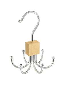 1/2/3PCS 360° Rotatable 6-Claw Multi-Purpose Belt & Accessories Organizer, Wooden Hanger With Stainless Steel Hooks, Space-Saving Closet Storage For Belts, Bras, Ties, Scarves, Hats, Bags & More, Foldable & Compact Design, Ideal For Bedroom, Dorm, Bathroom & Entryway, No Drill Required, Perfect Christmas, Valentine's Day & Birthday Gifts, Fashionable Closet Organizer For Men & Women - Nhiều màu - Xem 17