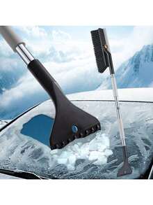 1pc Car Snow Shovel, Detachable Multi-Function Snow Brush, Ice Scraper, Winter Snow Removal Tool