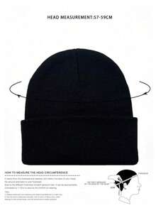 2pcs Unisex Warm Winter Beanie Hats, Knitted Cuffed Brimless Caps, Thick Knitted Brimless Hats For Men & Women - A - View 4
