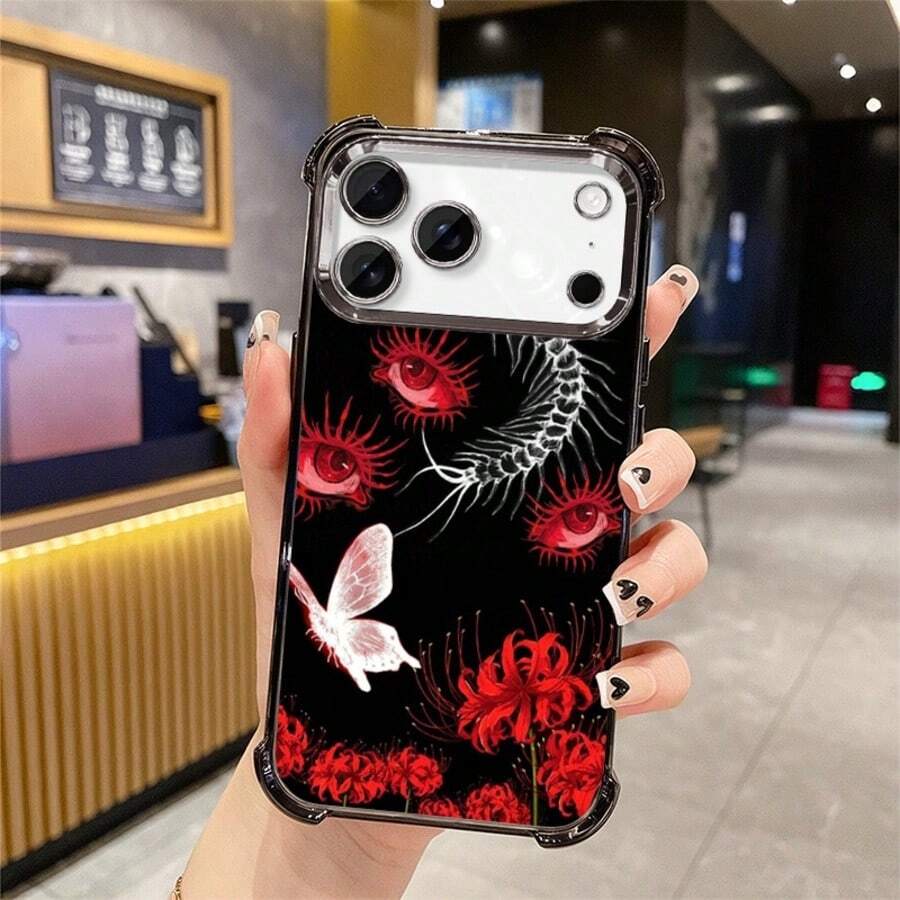 Hot Selling Tokyo Anime Ghoul Phone Case For 17, 16, 15, 14, 13, 12, Pro Max,Air Plus - Shockproof Transparent Soft Back Cover - 彩色 - 查看 1