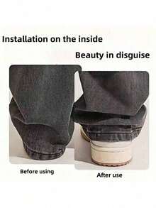 1/10/20 piezas Clips invisibles para el dobladillo del pantalón, pueden acortar la longitud del pantalón, evitar que se arrastre, sujetadores ocultos y sin costuras para el dobladillo del pantalón, adecuados para vaqueros y pantalones casuales, impermeables, portátiles, duraderos - Multicolor - Ver 2