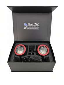 Focos LED de Proyección Clara con Aro Estilizado (Par) - Blanco - Ver 1