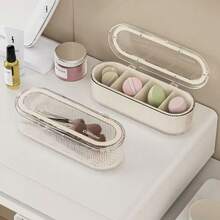 1PC [Space-Saving Solution]: This Compact Storage Box Maximizes Space Efficiency, Making It Ideal For Organizing Hair Accessories, Ties, And Jewelry. [Waterproof Material]: Constructed From Waterproof Plastic, This Organizer Protects Your Items From Spills And Moisture, Ensuring Durability.