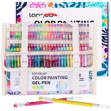 Languo 168pcs Storage Bag Notebook Pen Set High-Value Note Pen Drawing And Graffiti Notebook Writing Marker Pen Strong Coverage Even Ink Discharge Art Supplies Marker For Writing Notes [For Professional Art Painting Purposes] Suitable For Daily Gifts
