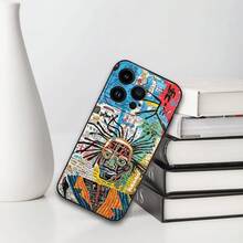 J-Jean M-Michel-Basquiat Art Phone Case For  16 15 11 13 14 Pro Max 7 8 Plus X Xr Xs Max 12mini Black Shell Cover Case. Christmas Accessories.  17 Pro Max Case Limited-Time Discount New And Popular Phone Case Styles  16 Case  17 Case   16 Pro Case - Z7 - 查看 6