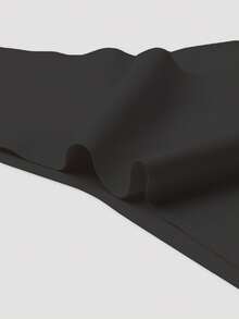 7 件装女士纯色内裤无缝内衣内裤纯色三角裤中腰性感 V 形腰部舒适透气女士内衣冰丝丁字裤贴身，黑色