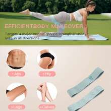 Yoga Shaping Strength Training Non-Slip Strap, Elastic Waist Belt With Weight Counter, Butt Lifting Ring, Leg Stretching Strap, Explosive Power Training Fitness Bands, Suitable For Men And Women, Indoor And Outdoor Sports Training - Multicolor - View 4