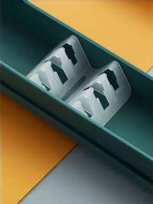 1件装便携式餐具盒，刀叉勺筷盒铅笔盒带盖彩色收纳盒，旅行餐具套装，大容量带锁午餐盒，适合作为万圣节礼物、圣诞节礼物、年终购物清单 - 彩色 - 查看 6