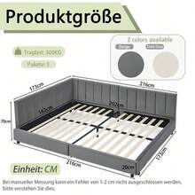 Futons - Dark Gray + Velvet + 160cm*200cm - View 5