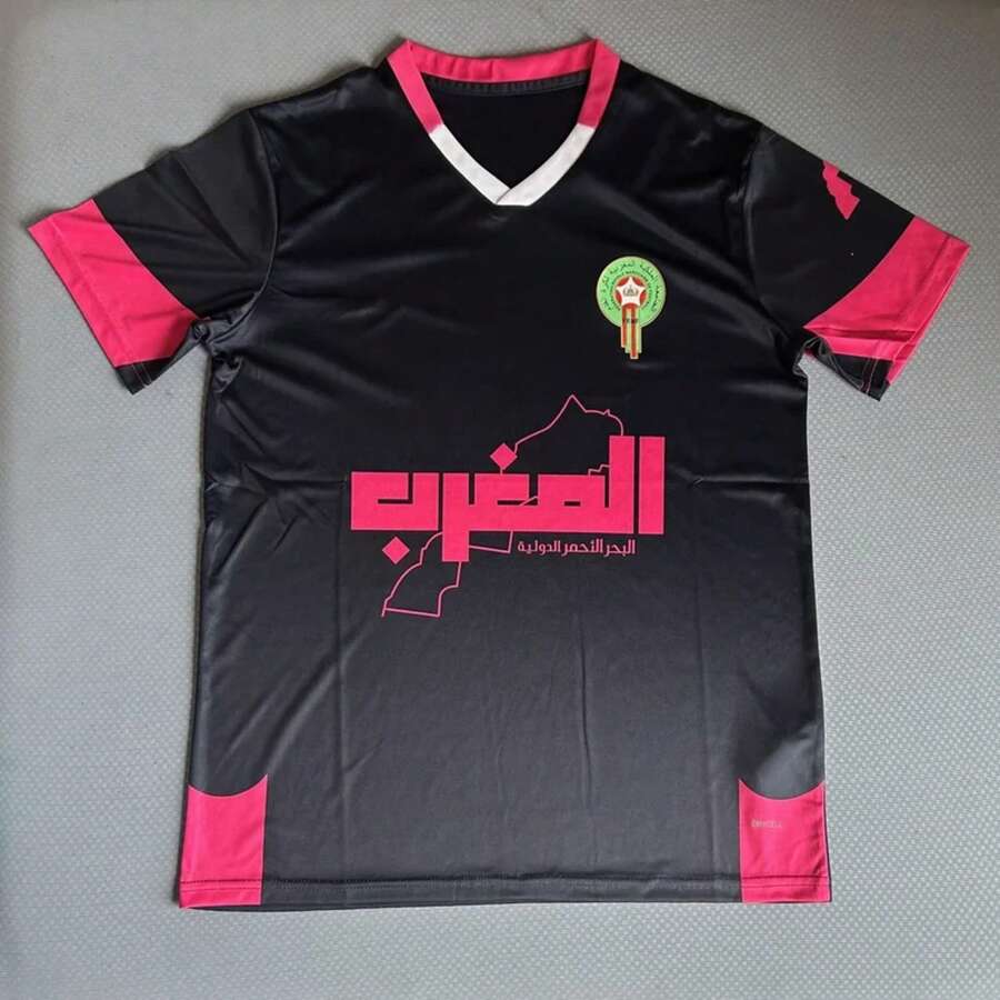 Marruecos temporada 2025/26 fútbol clásico camisetas para hombres y mujeres Fan Culture competición transpirable camisetas de secado rápido - 3D3TX-1214 - Ver 1