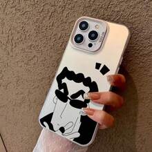 Edgy Cool Cartoon Sunglasses Phone Case For  16/15/14 Pro Max | Bold Retro Vibe Shockproof Cover - Blanco - Ver 5