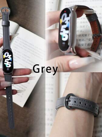 สายรัดข้อมือเซรามิก Pro Slim เหมาะสำหรับ Mi Band 8/9/10, สายนาฬิกาหนัง, ถอดออกได้, แฟชั่น, อเนกประสงค์, เหมาะสำหรับฤดูใบไม้ร่วง/ฤดูหนาว