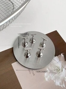 美甲装饰品，跨境热销圆形、方形、多边形金属磁性底座美甲展示架，指甲油架，韩式美甲用品，摄影道具，DIY配件