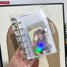 A7 Clear Ring Notebook/Ring Binder/Photo Album With 10 A7 Refills, Monthly/Dot/Grid/Rule Refill Notebook, A7 Ring Planner - Multicolor - View 6