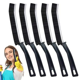 6pcs Hard Bristle Gap Cleaning Brush - Thin Gap Cleaning Brush, Small Cleaning Brush, Mortar Brush, Kitchen Brush, Toilet, Bathroom, Home, Bathtub, Sink, Household, Window Cleaning Tool
