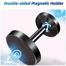 Dual Magnetic Phone Holder, Suitable For Gym - 360° Rotation, Powerful Dual-Sided Magnets, Aluminum Alloy Material, Dashboard Mounting, Home & Car Sports Equipment, Fitness Gear | Dual Magnetic | Aluminum Alloy Holder, Gym Magnetic Phone Holder, 360° Rotating Magnetic Phone Holder, Suitable For Gym, Heavy-Duty Magnetic Base Can Adhere To Iron Surfaces, Compatible With All Phones - Multicolor - View 5