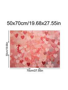 1件情人节红粉爱心印花情人节墙饰复古情人节装饰浪漫墙画情人节礼物送给她艺术品，卧室装饰，办公室装饰，宿舍装饰，墙饰，家居装饰，房间装饰，帆布墙画，海报，带框墙画，可选画框 - 彩色 - 查看 16