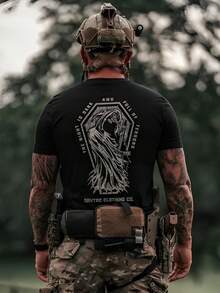 Comic-Style Vest "La Noche Es Oscura" Themed Vest Modern Vest To Match Parca De Savtac Clothing "Night Of Terror" Themed Vest - màu đen - Xem 1