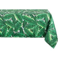 DII Colección de Mesa para Exteriores, Resistente a Las Manchas y Agua, 14 x 72 Pulgadas, Hoja de plátano(60x84") - Multicolor - Ver 1