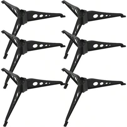 6Pcs Tree Stand Plastic Artificial Xmas Tree Base Triabgle Tabletop Tree Holders Xmas Tree