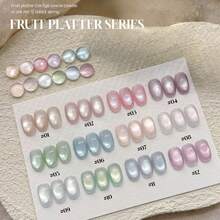 MIANEL 10毫升 冬季草莓美甲美白水果拼盘猫眼凝胶指甲油 2026 新款热销蓝紫绿玻璃珠指甲油 美甲沙龙专用 绿色指甲 蓝色指甲 白色指甲 DIY和美甲沙龙美甲用品 - 彩色 - 查看 16