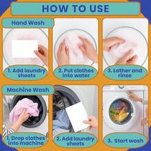 HAWT"""Travel Clothesline With Laundry Detergent Sheets? Portable Clothesline No Clips Needed + 30 Fresh Linen Scent Sheets In Frosted Zip Pouch? Compact Laundry Kit For Travel Camping Hostels""" - TravelLaundry5pieceGiftSet - View 4