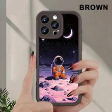 Escalera Tianyan: Regalo personalizado para amigos, simple y adecuado para iPhone 16/16E/16 Pro/16 Plus/16 Pro Max/15/15 Pro/15 Plus/15 Pro Max/14/14 Plus/14 Pro/14 Pro Max/13/13 Pro/13 Pro Max/13 Mini/12/12 Pro/12 Pro Max/12 Mini/11/11 Pro/11 Pro Max/X/XS/XR/XSMAX. Protección integral, antideslizante y anticaída, carcasa suave de TPU, serie de colores dopamina, diseño minimalista coreano, con diseño de protección completa, suave y minimalista, adecuado tanto para hombres como para mujeres. - Marrón oscuro - Ver 2