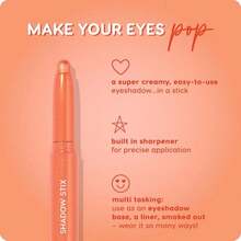ColourPop Shadow Stix - Cream Eyeshadow Stick With Long-Lasting Color - Multi-Use Cream Makeup With A Built-In Sharpener &Amp; Precise Tip For Easy Application - Plum Tart (005 Oz) - ColorE - 查看 4