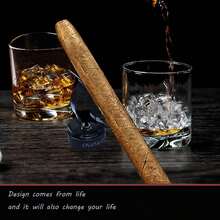 Clip de Soporte para Puros con Fuerte Agarre Magnético - Ideal para Golf, Viajes, Caza, Pesca y Navegación - Capacidad para 46 Anillos y Superiores - Metal Negro - Negro - - Ver 7