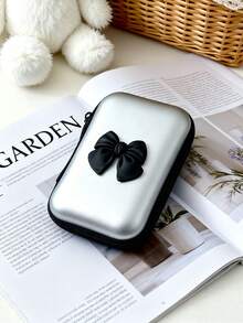 1pc Multi-Functional Data Cable Protector, Creative 3C Digital Accessories Pouch (With Zipper EVA Storage Bag), Bluetooth Earphone Storage Box, Square CCD Camera Bag - Multicolor - View 8