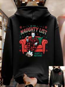Sudadera con capucha para hombres Sudadera para hombres - Negro - Ver 1