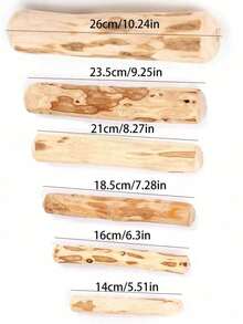 1pc Coffee-Color Wooden Dog Chew Toy - Interactive Teething Stick, Suitable For All Dog Breeds, Dental Care & Training Aid, Especially For Chewing Dogs - Multicolor - View 2