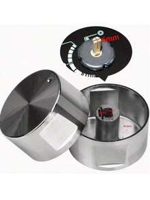 2pcs 6mm Aluminum Alloy Gas Stove Knobs - Durable Metal Kitchen Cooktop Burner Control With Textured Handle, Easy To Operate, Fit Most Grills And Ovens, Stove Top Protector - Multicolor - View 10