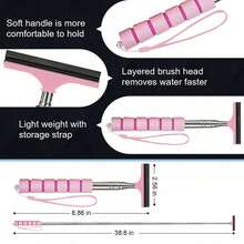 1pc Multi-Color Multi-Function Car Rearview Mirror Glass Cleaner, Defogging, Scraper