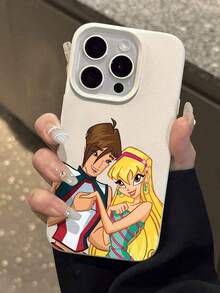 Funda para móvil con diseño divertido y original, compatible con teléfonos ,  17,  16 Pro Max,  15 Pro Max,  13 y  12. Fabricada en TPU para una protección eficaz contra golpes y caídas. Un regalo perfecto para familiares, amigos, seres queridos, parejas y para Navidad. - Blanco - Ver 4