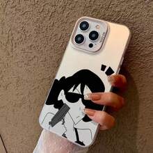 Edgy Cool Cartoon Sunglasses Phone Case For  16/15/14 Pro Max | Bold Retro Vibe Shockproof Cover - Blanco - Ver 8