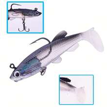 20pcs Lifelike Swimbait For Bass Fishing Lures Bionic Jig Head Soft Lead Bait Fishing Wobblers For Freshwater & Saltwater - 20pcs - 查看 3
