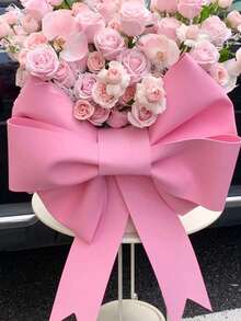 1个特大号蝴蝶结（需自行组装，需购买DIY套件）适用于情人节、母亲节、妇女节、结婚纪念日、生日派对等场合，可用作背景墙装饰、客厅装饰、公共场所相框背景，也适用于圣诞树顶装饰、门窗装饰、派对婚礼装饰、大型礼品包装、婚礼生日墙面装饰挂件。