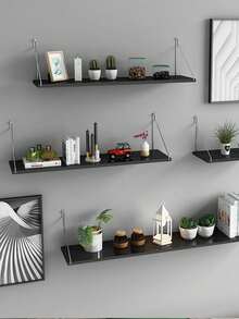 1 Stück (mit Zubehör) Regal für Trennwand, ohne Bohren nötig, schwebende Wandregal für Schlafzimmer, Arbeitszimmer, Wohnzimmer, Badezimmer, Küche, dekorative Wandmontage Aufbewahrungsregal Bücherregal