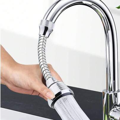 1pc Creative 360° Rotating Faucet Extender, 2 Modes - Extension, Rotation, Splash-Proof Nozzle, Upgraded Kitchen Water-Saving!