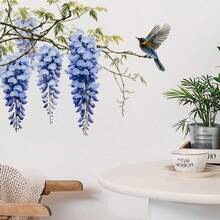 ملصق حائط ذاتي اللصق بزهور الورشة الحديثة - ملصق فينيل PVC واقعي ذاتي اللصق 2D للجدران والأبواب - سهل التقشير واللصق، لديكور المنزل والمكتب والمقهى، قابل للإزالة المؤقتة، مسطح 2D - متعدد الألوان - مشاهدة 9