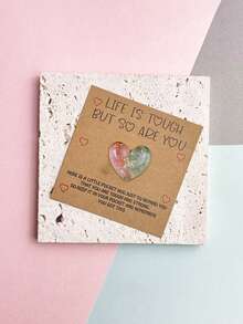 9张/7张/1张 暖树脂口袋拥抱卡 - 内含励志卡片，完美适用于生日、婚礼、情人节及其他场合 - 贴心小礼物，传递鼓励与祝福，是馈赠亲朋好友的理想之选 - 多色 - 查看 8