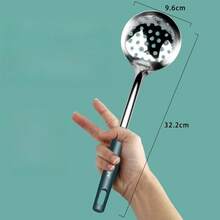 3pcs 304 Stainless Steel Green Kitchen Cooking Tools Set, Includes Spatula, Ladle, Suitable For Frying, Flipping - Multicolor - View 9