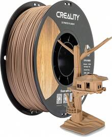 Creality Filamento PLA de Madera, Filamento Para Impresora 3D de 1.75mm, Textura Suave Y Sedosa, Resistente, 1KG (2,2Lb)/Carrete, Para Mayoría Las Impresoras 3D - 1 kg, Madera - Ver 2